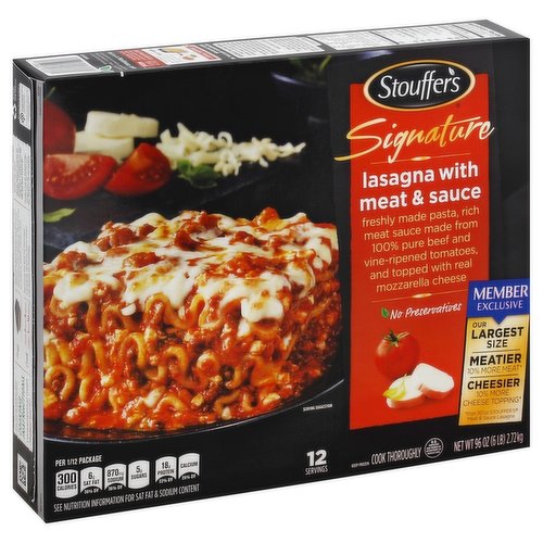 Stouffers Signature Lasagna With Meat Sauce